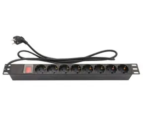 Good Connections PDU 19" schwarz / PDU / 8x Steckdose / 16 A / 3800 W / 1,8 m