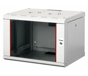Equip Pro Mount hellgrau / Wandmontage-Rack / 19" / 7U / 600x450 mm / Glastür