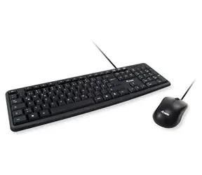 Equip und Mausset mit schwarzem Kabel / PT-Layout / USB / 105 Tasten / 1000 DPI