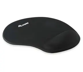 Equip Ergonomisches Mauspad Schwarz / Mauspad / Gel / 200 x 230 mm / Handgelenkauflage