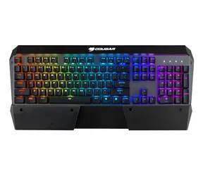 COUGAR Attack X3 RGB schwarz / Gaming-Tastatur / Cherry MX Silver / RGB-Hintergrundbeleuchtung / N-Key-Rollover / EN-Layout