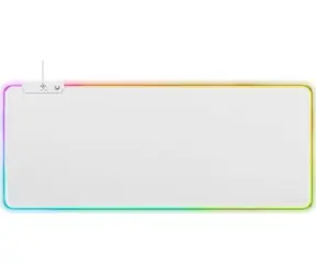 Deltaco GAM-079-W weiß / Mauspad / RGB / 13 Hintergrundbeleuchtungsmodi / USB / 900 x 360 mm