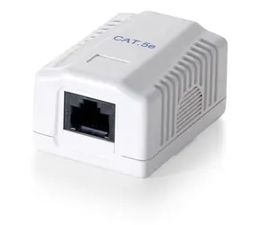 Equip Cat6-Buchse weiß / Installationsbox / UTP / 1 Port