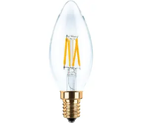 SEGULA LED-Kerze klar 3W (26W) / E14 / 260lm / 2200K / dimmbar / F