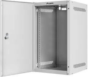Lanberg WF10-2309-00S grau / Wandschrank / 10" / 9 HE / 280 x 310 mm / Metalltür / flach verpackt