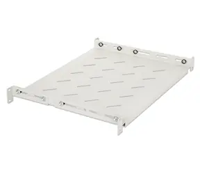 Intellinet 713726 weiß / Rack für 19" / Tiefe 350-550 mm / 1 HE / Tragfähigkeit 20 kg