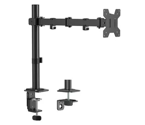 Equip für Desktop-Monitore (17-32 Zoll), schwarz / Monitorhalterung / VESA 100x100 / Tragkraft 10 kg / 360° drehbar