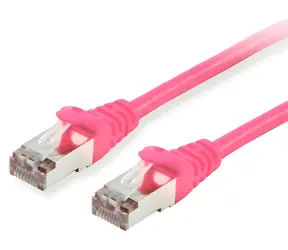 Cat6 S/FTP Equip , 3M, pink / Patchkabel / S/FTP / RJ45-RJ45 / LSZH / PoE+