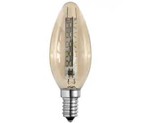 SEGULA LED-Lampe, sanftes rustikales Gold / Glühbirne / E27 / 3,2 W / 1900 K / dimmbar