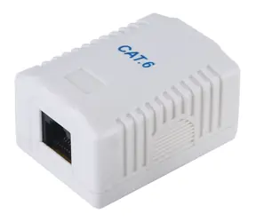 Equip Cat6 weiß / Datenbuchse / RJ-45 / UTP / 1 Port / Aufputzmontage