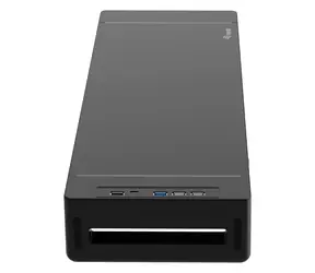Equip 650883 schwarz / Monitorständer / USB-Hub 4X USB-A + USB-C / Tragkraft 25 kg / Steckdose