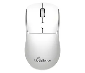MediaRange MROS257 weiß / Kabellose optische Maus / 1600 DPI / 2,4 GHz / 4 Tasten