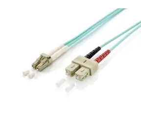Equip LC-SC OM3, 20 m, türkis / Patchkabel / Multimode / Duplex / LSZH-Mantel