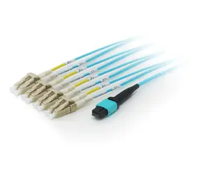 Equip Patchkabel MTP-LC türkis / Patchkabel / OM4 / 15 m / 8 Fasern / Multimode