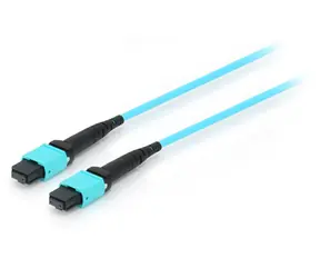 Equip Patchkabel MTP-MTP, 15 m, cyan / Patchkabel / OM4 Multimode 50/125 µm / MTP-MTP-Stecker