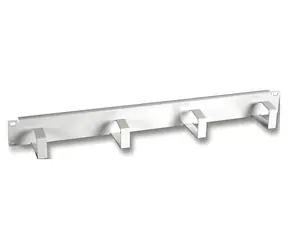 EFB 699995 grau / Kabelorganisator / 1 HE / 19" / Stahl / 4 Kabelschuhe