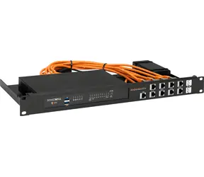 Rackmount.IT RM-SW-T12I schwarz / Rack-Montagesatz / 19" / 1 HE / für SonicWall TZ570, TZ570W, TZ670
