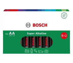 BOSCH LR6SA10B/00 Super-Alkaline-Batterie / AA (LR6) / Alkaline / 1,5 V / 10 Stück