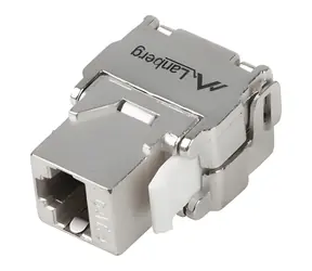 Lanberg Keystone-Modul RJ45 Cat.6 FTP 180° / Keystone-Modul / Werkzeuglos / LSA / 568A/B