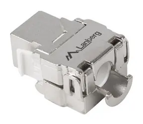 Lanberg Keystone-Modul RJ45 CAT.6A FTP 180° / Keystone-Modul / Werkzeuglos / LSA / 568A/B