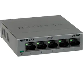 Netgear GS305 v3 schwarz / Switch / 5- Port / 10/100/1000 Mbit/s / unmanaged / Metallgehäuse