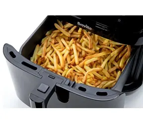 Breville VDF133X schwarz / Heißluftfritteuse / 7 l / Touchscreen / Dampffrittieren / 6 Programme