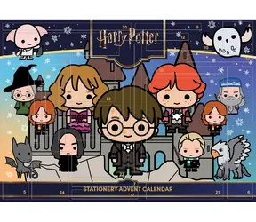 PYRAMID Adventskalender Harry Potter / Adventskalender / 24 Türchen / Schreibwarenzubehör