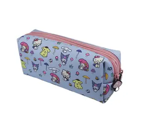 Bluesky Hello Kitty und Freunde Pilz DPL6 / Schulmäppchen, zweifach / 2 Reißverschlüsse / Textilmaterial