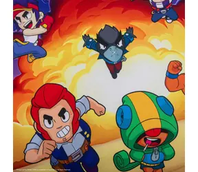 Cinereplicas Mauspad Brawl Stars - Bereit für die Schlacht / Gaming / Rutschfest