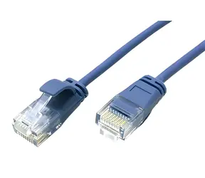 Roline UTP-Patchkabel blau / Patchkabel / Cat 6a / dünn / LSOH / 1 m