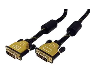 Roline GOLD DVI-D(M) - DVI-D(M) Dual-Link-Kabel / Kabel / 3 m / Vergoldete Anschlüsse / Mit Ferritkernen