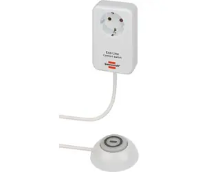 Brennenstuhl Eco-Line Comfort EL-CSA 1 weiß / Schaltnetzteil mit Fußschalter / 16 A / beleuchtet / Kabel 1,5 m