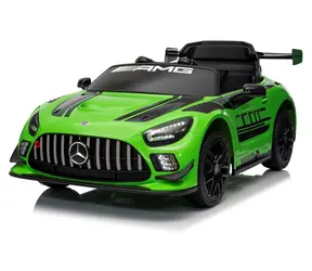 Eljet Kinder-Elektroauto Mercedes AMG GT3 grün / 2x35 W / Geschwindigkeit 2,5-3,5 km/h / Zuladung 30 kg