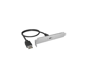 Icy Box IB-AC553 silber / Rückseite / USB-C / USB 3.0 / Metall