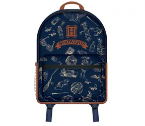 BLUESKY Harry Potter Rucksack Marineblau & Gold / Schulrucksack / 37 x 25 x 13 cm