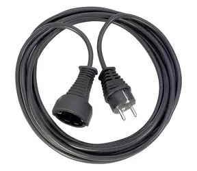 Brennenstuhl Verlängerungskabel schwarz / Verlängerungskabel / 25 m / Stecker - Steckdose Typ F