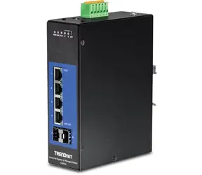 Trendnet Industrie-Switch 6- Port Gigabit / Switch / 4X Gigabit + 2x SFP / Managed L2+ / DIN-Schiene / -40 bis 75 °C
