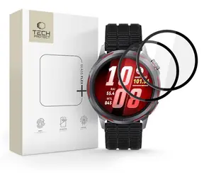 Tech-Protect Glass Flex+ Huawei Watch GT Runner 2 schwarz / Schutzglas / Hybridglas / 2 Stück