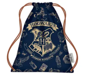 Bluesky Harry Potter Sporttasche, dunkelblau, gold / Sporttasche / Kordelzug