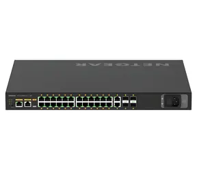 Netgear M4250-26G4XF-PoE+ / Switch / L3-verwaltet / 24x Gigabit PoE+ / 2x Gigabit / 4X 1G/10G SFP+