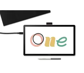 Wacom One 14 / Grafiktablett mit Display / 14" Full HD / IPS / Wacom One Pen
