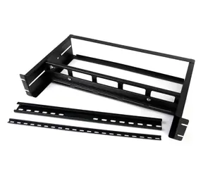 StarTech Verstellbarer DIN-Schienen-/Rackadapter / DIN-Schiene / 2 HE / 482,6 mm / Stahl
