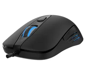 VARR Gaming-Set: Maus und Mauspad, schwarz / Set / Optische Gaming-Maus / 3200 DPI / LED-Hintergrundbeleuchtung / Mauspad 295 × 210 mm