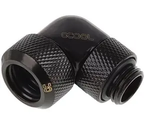 Alphacool Eiszapfen 13 mm G1/4 schwarz / Anschlussstück / 90° drehbar / für Hardtube-Kühlung
