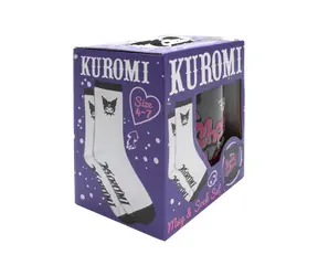 BLUESKY Geschenkset Kuromi Tasse und Socken / Set / 330 ml / Größe 37-40