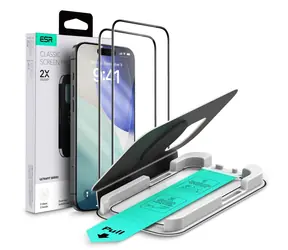 ESR UltraFit / Schutzglas / Apple iPhone 16 Pro, 17 / 2 Stück / Gehärtetes Glas / Transparent