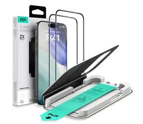 ESR UltraFit transparentes Schutzglas / Apple iPhone 17 Pro Max / 2 Stück