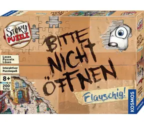 KOSMOS Storypuzzle: Bitte nicht öffnen - Flauschig! / 200 Teile / ab 8 Jahren