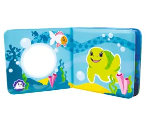 Simba Magisches Badebuch / Wasserspielzeug / Quietschanhänger / 8 Seiten / 13 x 13 cm