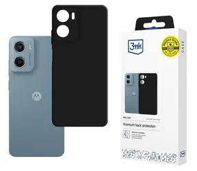 3mk Matt Case Schutzhülle für Motorola Moto G05/E15/G04, schwarz / Schutzhülle / Matte Oberfläche